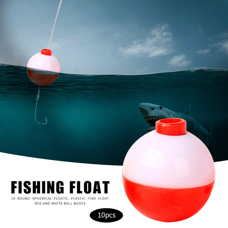 10pcs Plastic Round Float Buoy Fishing Bobber Set Outdoor Fishing Accessori