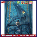 Full Cross Stitch 11CT Cotton Thread DIY Sea Music Handmade Stamped Needlework