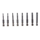 8ST/Set 1/4 Zoll Sechskantschaft 50mm Länge T8-T40 magnetischen Torx-Schraubendr