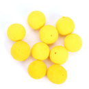Foam Floating Ball Beads Feeder Fishing Bait Smell Lure (Yellow 14mm 10pcs)