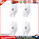 4x Adhesive Casters Pulley Rollers for Cabinet Trash Can Wheel Box (White) Newly