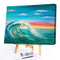 Sunset Wave Frameless Picture Oil Paint By Numbers Hand Painted Picture Kit