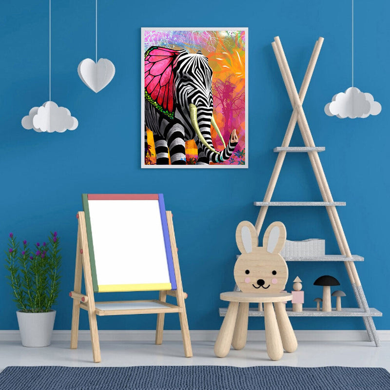 DIY Oil Drawing By Numbers Deer Frameless 40x50cm Animal on Canvas Decor