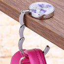5pcs Flower Tree Foldable Hook Holder Handbag  Portable Hanger(F)