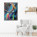 5D DIY Full Drill Diamond Painting Dreamcatcher Embroidery Kit Living Room Decor