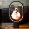 USB Balance LED Table Lamp Magnetic Mid-air Switch Night Light (Dark Grey)