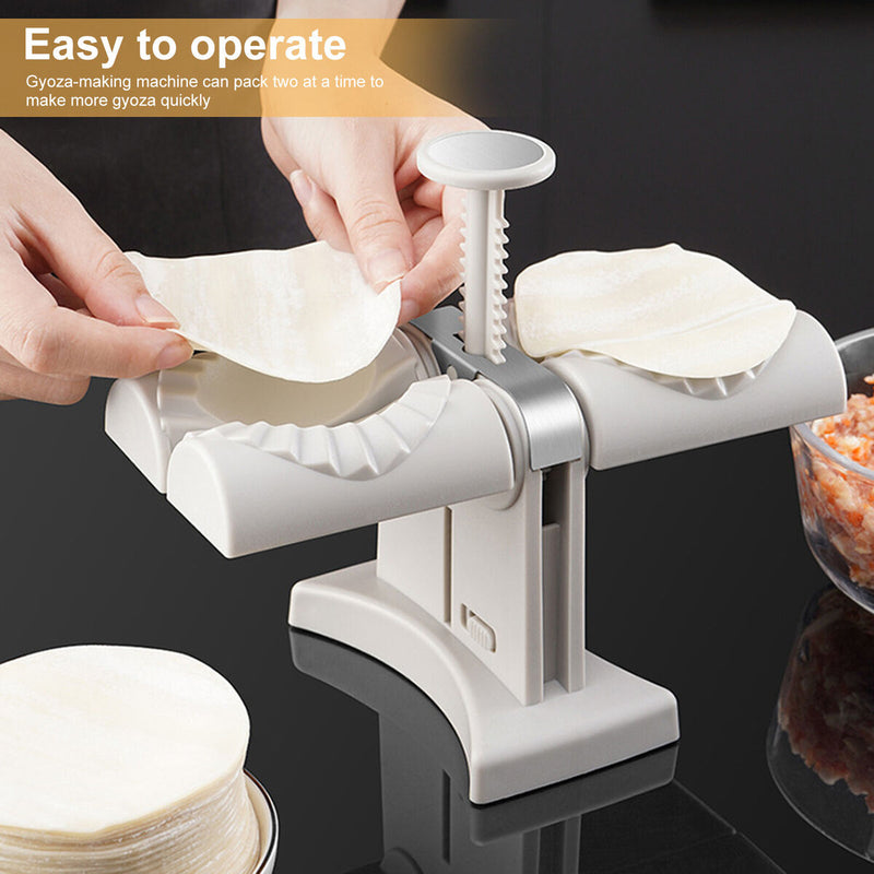 Dumpling Maker - Wrap Two at A Time Double Head Automatic Dumpling Maker