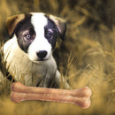 Dog Toys Cowhide Leather Bone Molar Teeth Clean Stick Food Treats (8in/1pc)