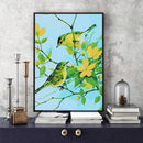 DIY Digital Oil Painting By Numbers Birds on Branch Canvas Acrylic Picture
