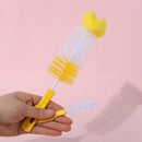 Home Head Spout Cup 360-degree Clean Sponge Bottle Brush Rotating Baby Nipple