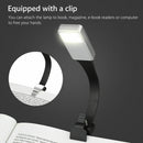 USB Rechargeable Clip On Book Light LED Flexible Reading Lamp For Reader Kindle