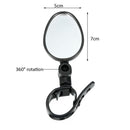 2pcs Bike Rearview Mirror 360 Degree Rotatable Scooter Reflector for M365