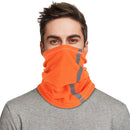 Outdoor Winter Warm Fleece Neck Scarf Reflective Skiing Neck Cover (Orange)