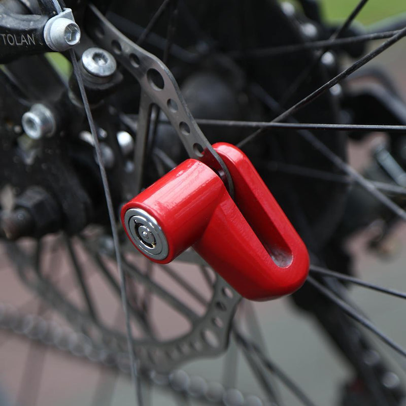 Anti-theft Disk Disc Brake Rotor SafetyLock for Scooter Motorcycle (Red) Newly