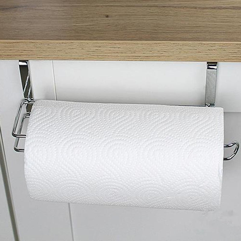 Kitchen Roll Paper Holder Bathroom Tissue Hanging Hook Towel Storage Rack