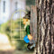 Yard Wall Art Garden Decoration Elf Gnome Window Dwarf Statue Tree Sculpture