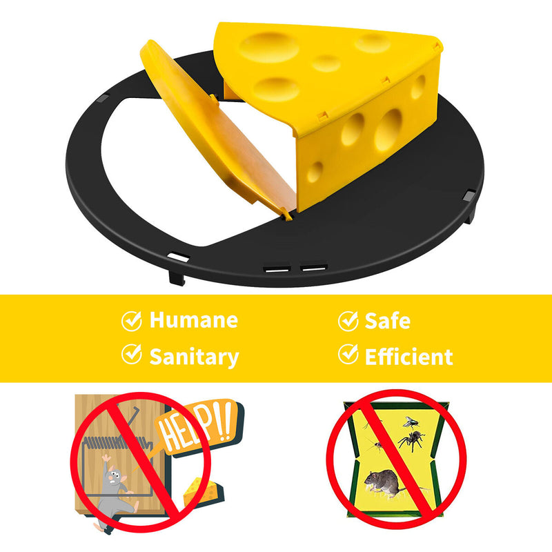 Flip N Slide Bucket Lid Mouse Trap Auto Reset for Indoor Outdoor (1 Ramp) Newly