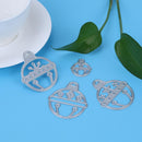 4pcs Metal Dies Cutting for Scrapbooking DIY Craft Punching Molds Cards