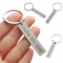 Lovers Present Metal Car Pendant I Love You 3000 Keyring Keyfob Key Ring