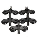 5x Black Plastic Divider Sheet Holder Suction Cups for Aquarium Fish Tank