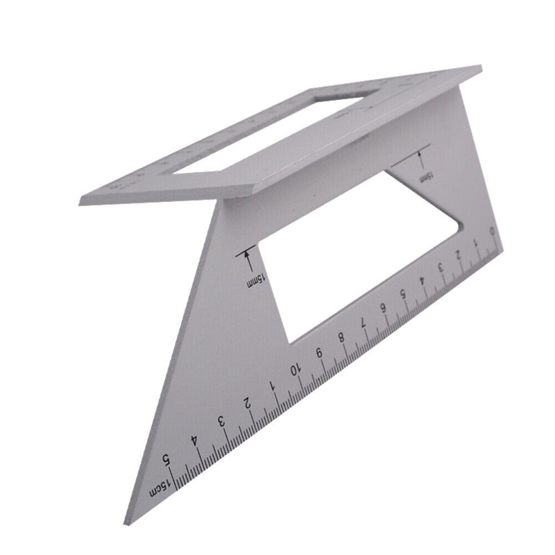 45/90 Degree Gauge Right Angle Ruler Measuring Woodworking Tool Protractor Newly