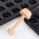 Baking Supplies Double Side Cake Tools Wooden Egg Tart Tamper Pastry Pusher