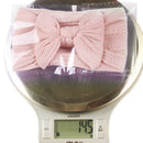 Soft Nylon Baby Headband Bows Newborn Girls Infant Turban Hairband (Pink) Newly