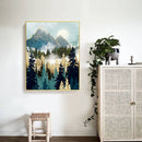 Full Embroidery 3 Strands 11CT Mountain Forest Stamped DIY Cross Stitch Decor