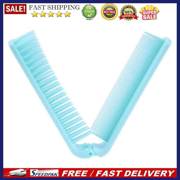 V-Shaped Folding Travel Comb Styling Fashion Hairdressing Salon Tool(Green)