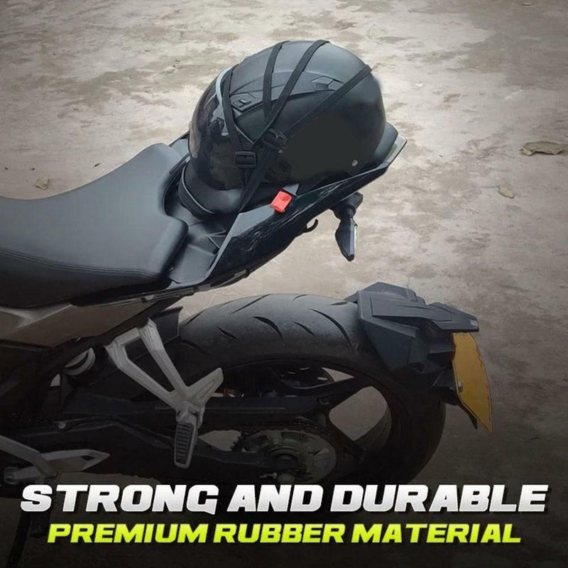 2X Motorcycle Luggage Helmet Strap Adjustable Bungee Cord Luggage Elastic Straps