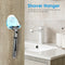 Shaver Suction Cup Clear Hanger Hanging Rack Bathroom Storage Shelf (Blue) Newly