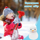 Snowball Maker Tool Snowman Shape DIY Snow Ball Tongs with Handle (Red) Newly