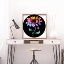DIY Round Drill Diamond Painting Sunflower 5D Rhinestone Mosaic for Wall Gift