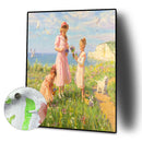 DIY Digital Oil Paint By Numbers Girl Color Drawing Modern Canvas Art No Frame