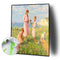 DIY Digital Oil Paint By Numbers Girl Color Drawing Modern Canvas Art No Frame
