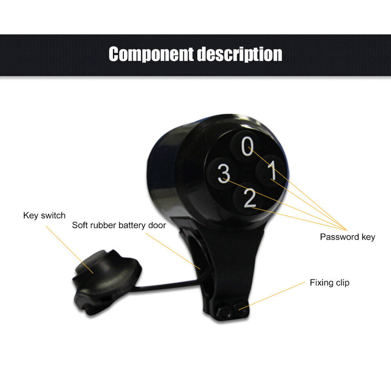 Loud High Decibel Password Alarm Ring Bell Safety Warning Anti-Theft Alert Horn