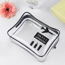 Affeco Unisex TPU Transparent Waterproof Cosmetic Bag Travel Makeup Organizer