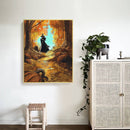 Forest Witch Oil Paint by Numbers Hand Painted Frameless Picture Home Ornamen