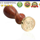Sealing Wax Classic Initial Wax Seal Stamp Alphabet Letter P Retro Wood