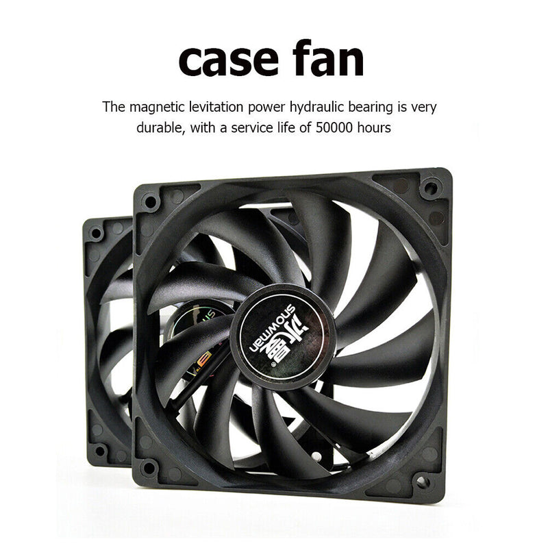 Cooler Radiator Silent Desktop PC Computer Case Cooling Fan Laptop Accessories