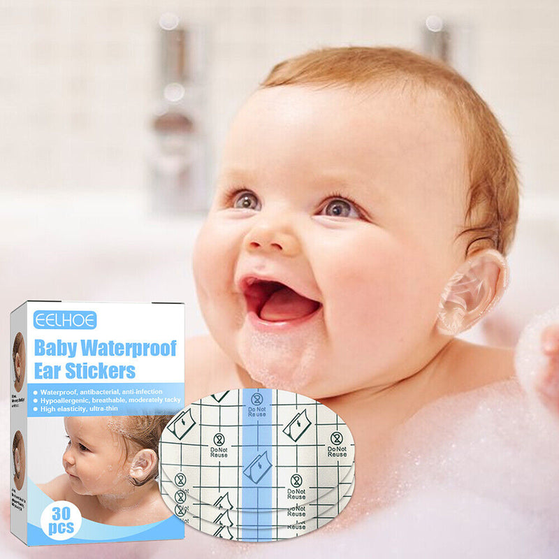 100pcs Baby Waterproof Ear Stickers Bath Swimming Infant Newborn Ear Patches
