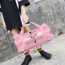 Girls Ballet Dance Bag Barrel Backpack Dance Tote Bags (Pink Long Yarn) Newly
