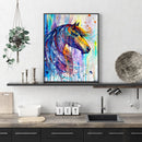 Painted Horse Diamond Painting Full Drill Square Rhinestone Embroidery Handwork