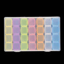 28 Grids Nail Art Storage Box Jewelry Organizer Manicure Tools (Multicolor)