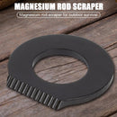 Stainless Steel Outdoor Survival Camping Scraper Flint Equipments (Black) Newly