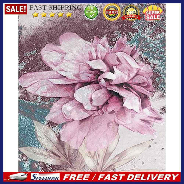 Pink Flower Oil Paint By Numbers Canvas DIY Picture Coloring Drawing for Ad