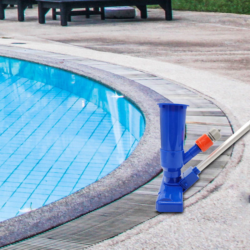 Swimming Pool Jet Vacuum Cleaner with 5 Poles for Above Ground Pool Spas Ho