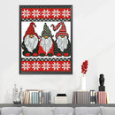 Three Goblins Cross Stitch 11CT Stamped DIY Canvas Embroidery Home Decor Kit