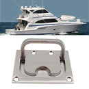Cabinet Satinless Steel Anti-rattle Spring Flush Lift Ring Deck Pull Handle
