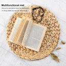 Woven Placemats, Water Hyacinth Heat Resistant Non-Slip Round Braided Tablema
